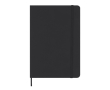 A5 notitieboek met blanco pagina’s en maandplanner in het Engels kleur zwart