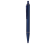 Aluminium klikpen met soft-touch afwerking en blauwe inkt kleur marineblauw