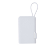 Compacte witte powerbank 2.000 mAh kleur wit