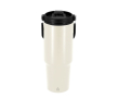RVS drinkfles van gerecycled staal met handige draaglus 900 ml kleur naturel