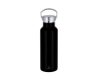 RVS thermosfles met draaglus 500 ml kleur zwart