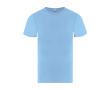 T-shirt met korte mouwen van katoen met ronde hals 150 g/m² kleur lichtblauw