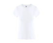 Dames T-shirt van katoen met ronde hals 150 g/m² kleur wit