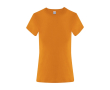 Dames T-shirt van katoen met korte mouwen 150 g/m² kleur oranje