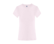 Dames T-shirt van katoen met korte mouwen 150 g/m² kleur roze