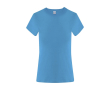 Dames T-shirt van katoen met korte mouwen 150 g/m² kleur turkoois
