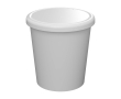 Herbruikbare espressobeker met deksel Americano® Piccolo 100 ml kleur wit