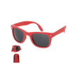 Opvouwbare zonnebril met UV400-bescherming en hoesje kleur rood