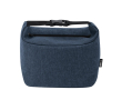 Koeltas van gerecycled plastic met gesp en isolatie kleur marineblauw