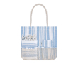 Set strandtas, toilettas en pareo van katoen 180 g/m² kleur lichtblauw
