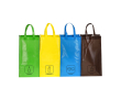 Set recyclingzakken met 4 stuks van gelamineerd non-woven kleur meerkleurig