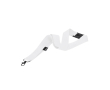 Klassieke lanyard van polyester met veiligheidsluiting kleur wit