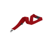 Klassieke lanyard van polyester met veiligheidsluiting kleur rood