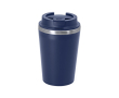 To-go thermosbeker van roestvrij staal met lekvrije deksel 350ml kleur marineblauw