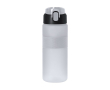 Sportfles van gerecycled kunststof met drinktuit 730 ml kleur wit