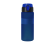 Sportfles van gerecycled kunststof met drinktuit 730 ml kleur blauw