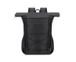 RPET rolltop rugzak met dubbele sluiting en 15\" laptopvak kleur zwart