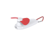 Draagbare ventilator met LED-zaklamp en draagkarabijnhaak kleur rood