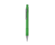 Balpen van aluminium met matte afwerking blauwe inkt kleur groen
