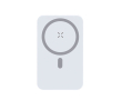 Magnetische Magsafe-powerbank met standaard 10.000mAh kleur wit