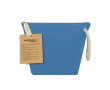 Toilettas van gerecycled katoen met ritssluiting 240 g/m² kleur lichtblauw