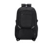 Rugzak van gerecycled 420D nylon met 15'' laptopvak kleur zwart