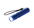 Zaklamp van aluminium met zoom en oplaadbare batterij kleur blauw
