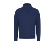 Unisex sweater met halve rits van sweatstof 280 g/m² kleur marineblauw
