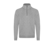 Unisex sweater met halve rits van sweatstof 280 g/m² kleur grijs