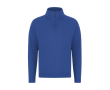Unisex sweater met halve rits van sweatstof 280 g/m² kleur blauw