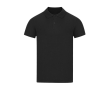 Unisex polo van piqué katoen met korte mouwen 180 g/m² kleur zwart