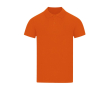 Unisex polo van piqué katoen met korte mouwen 180 g/m² kleur oranje