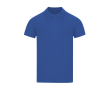 Unisex polo van piqué katoen met korte mouwen 180 g/m² kleur blauw