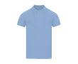 Unisex polo van piqué katoen met korte mouwen 180 g/m² kleur lichtblauw