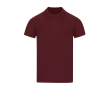 Unisex polo van piqué katoen met korte mouwen 180 g/m² kleur granaat