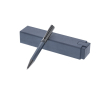 Premium metalen draaipen en navulbaar met blauwe inkt kleur marineblauw
