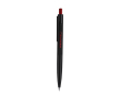 Pen met stylus en drukknop met lasergravure kleur rood
