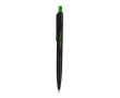 Pen met stylus en drukknop met lasergravure kleur groen