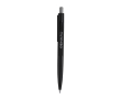 Pen met stylus en drukknop met lasergravure kleur zilver