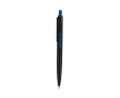 Pen met stylus en drukknop met lasergravure kleur blauw