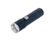 Oplaadbare zaklamp van aluminium met uitschuifbare zoom kleur marineblauw