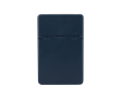 Pashouder met smartphone-standaard met matte afwerking kleur marineblauw