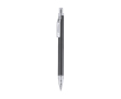 Aluminium balpen met transparante details, blauwe inkt kleur zwart