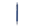 Aluminium balpen met transparante details, blauwe inkt kleur blauw