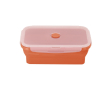 Opvouwbare lunchbox met doorschijnend deksel 1,2 L kleur oranje