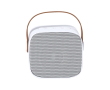 Speaker met bruine handgreep in retrostijl 5W kleur wit