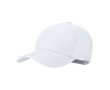5-panel microvezel pet met verstelbare klittenbandsluiting kleur wit