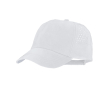 5-panel microvezel pet met perforaties achteraan kleur wit