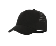 5-panel microvezel pet met perforaties achteraan kleur zwart