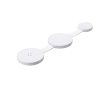 Magnetische en opvouwbare 3-in-1 draadloze oplader met USB-C kleur wit